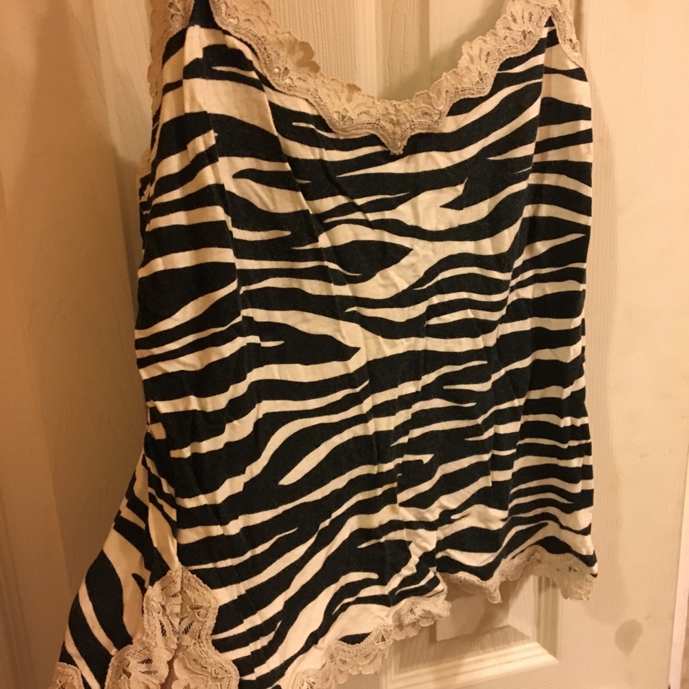 Calvin Klein Jeans lace trim tank top-size M